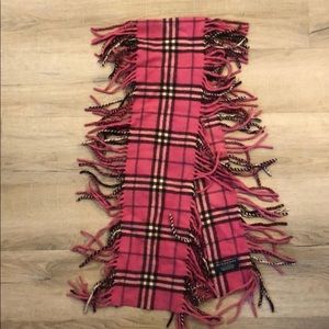 Burberry Happy Double Fringe Cashmere Scarf